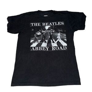The Beatles 2020 Black Band T-shirt Unisex Size Medium Preowned